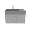 Castello Usa Amazon 30-inch Gray Left Vanity Set with Gray Top and Chrome Handles CB-MC-30G-CHR-2056L-GR - alternate 7